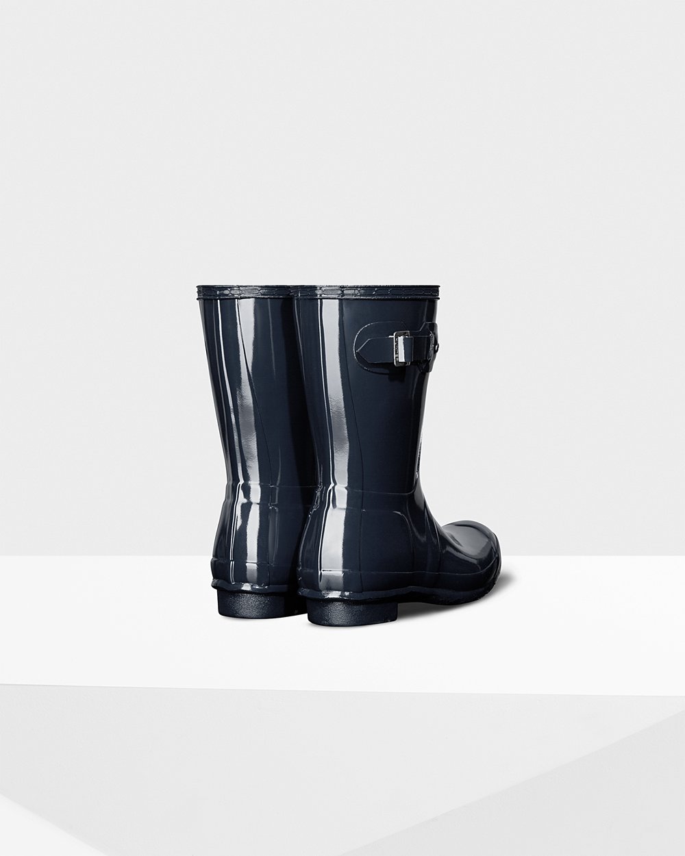Galochas Curtas Hunter Feminina Azul Marinho - Original Gloss - 89VHRBMSF